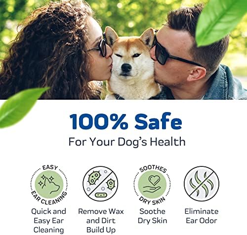 Innovet PurOtic Ear Cleaner for Dogs & Cats with Silicone Applicator Made With Essential Oils - 100% Made In USA - Regular Strength 4 oz Bottle