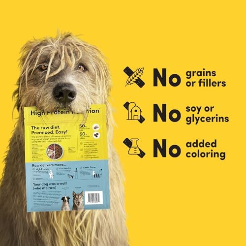RawMix 50 Beef Freeze-Dried Dog Food, 2 lb