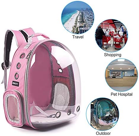 Cat Backpack Carrier Breathable Pet Travel Bag for Cats Dogs Bunny