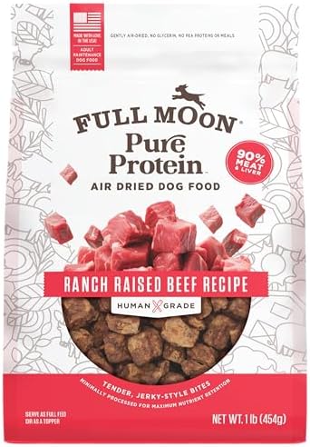 Full Moon® Pure Protein Air Dried Dog Food Ranch Raised Beef Recipe 1lb