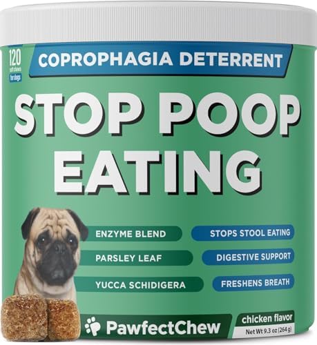 PAWFECTCHEW Coprophagia Deterrent for Dogs & Breath Aid Support