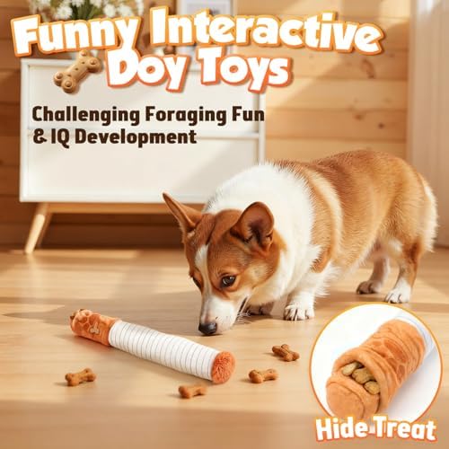 KEZKALS Funny Dog Toys for Small Medium Dogs, 3 Pack Squeaky Dog Toy
