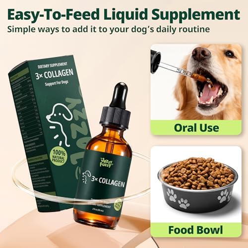 Liquid Collagen for Dogs, Skin & Coat & Joint Support, 2 fl oz