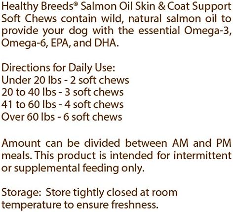 Healthy Breeds Greater Swiss Mountain Dog Salmon Oil Soft Chews 120 Count
