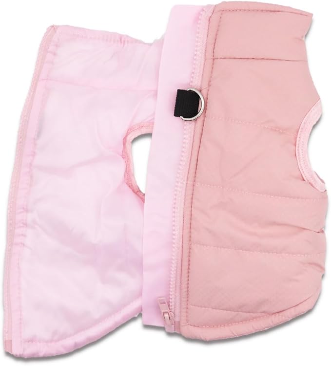 Chihuahua Dog Coats Warm Winter Dog Jacket Pet Jackets Puppy Cold Weather Coat Pet Clothes for Small Dogs, Pink, Small