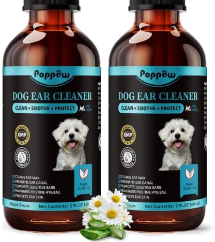Dog Ear Cleaner Drops - Gentle Plant-Based Ear Wash, 120ml