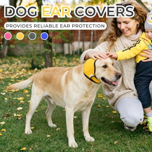 Dog Ear Covers for Bath,Dog Ear Muffs Noise Reduction Anxiety Relief