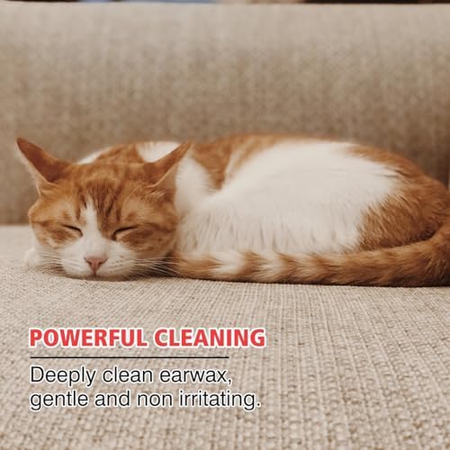 FlowFish Pet Ear Cleaner for Dogs Ear Infection Treatment, No-irritating Dog Ear Cleaner Solution for Treat Dog Ear Infection At Home with Gentle Caring [1.69 FL.OZ]