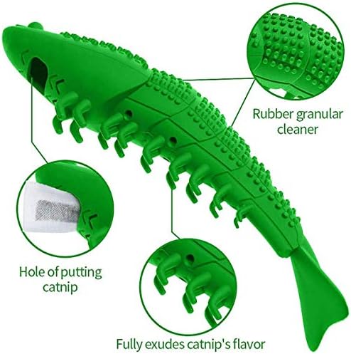 Smokey's Stash Cat Toy Interactive Catnip Dental chew cat Toothbrush refillable with Bell and Extra Catnip