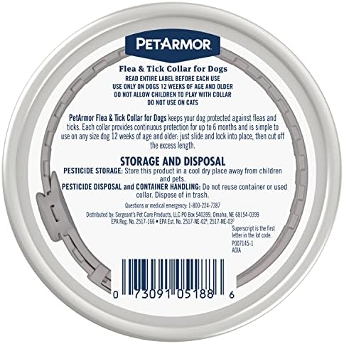 PetArmor Flea & Tick Collar Dogs, 12-Month Protection, 2-Pack