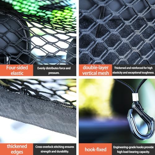 Dog Barrier for Car for Smart Crossblade 2001-2006-pr, Adjustable Reinforced Mesh Pet Net Barrier for Back Seat & Cargo Area Keeps Dogs Safe While Driving