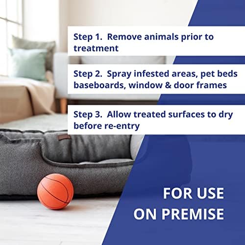 Farnam Flea Halt! Water-Based Flea & Tick Spray for Dogs Plus Citronella Scent, 40 fl oz
