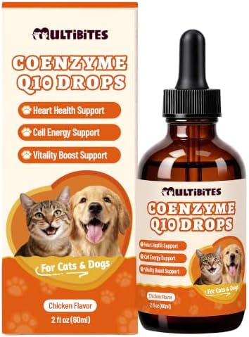 Coenzyme Q10 Drop & Taurine Suppelment for Dogs & Cats, 2 oz