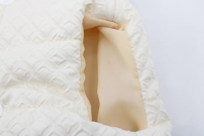Soft Warm Small Dog Coats Lightweight Pet Dog Winter Jackets for Small Medium Dogs Puppy Cold Weather Coat Pet Clothes, Beige, Large