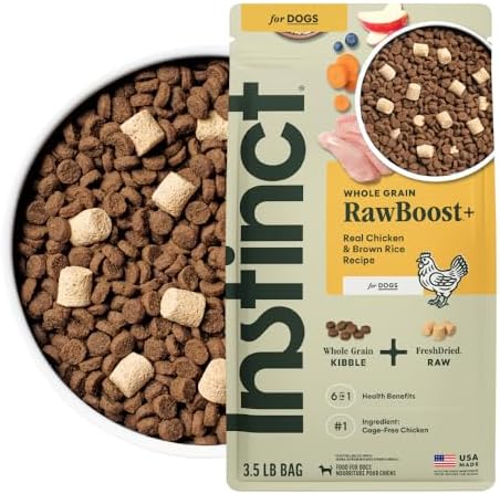Instinct RawBoost Dry Dog Food + Freeze Dried, Chicken & Brown Rice, 3.5 lb