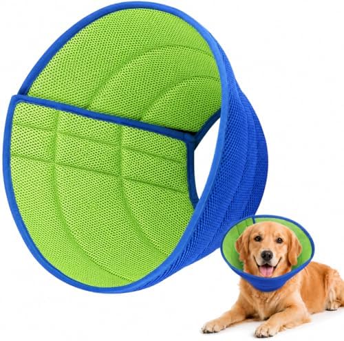 Soft Dog Cone Collar to Stop Licking After Surgery, Comfy Dog Cone Alternative for Large Medium Small Dogs/Cats, Adjustable Washable E-Collar for Spay Neuter Recovery and Neck Protection