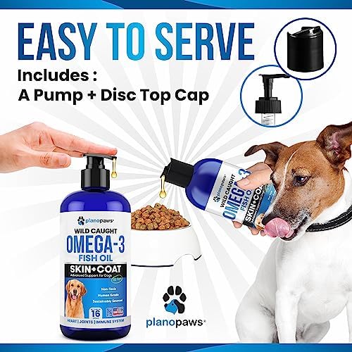 Omega 3 Fish Oil for Dogs - Supports Shedding and Itching, Skin and Coat
