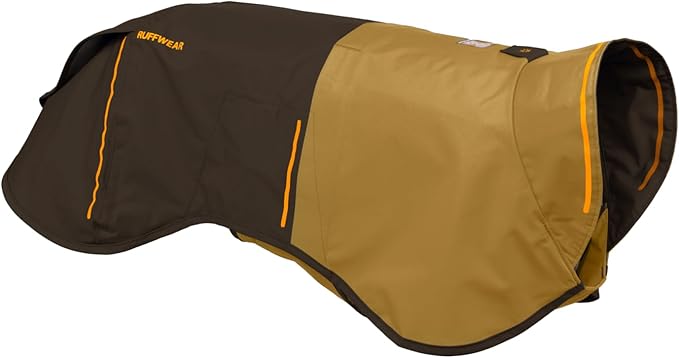Ruffwear, Sun Shower Dog Raincoat, All-Weather Jacket, Waterproof, Windproof & Lightweight, Earth Brown, Medium