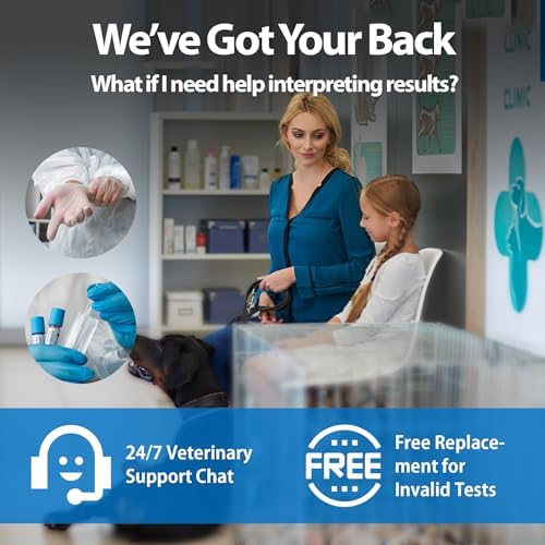 4-in-1 Dog Health Management Card 4-in-1 Canine Health Signal Analyze Common Canine Illnesses Quick and Easy at-Home Testing