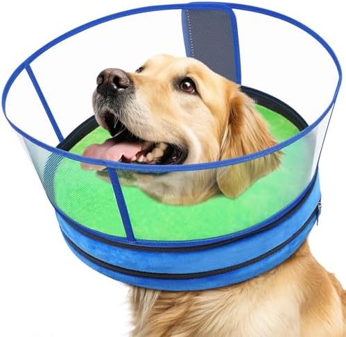 Dog Cone, No-Inflation Sponge Donut Collar for Dogs After Surgery