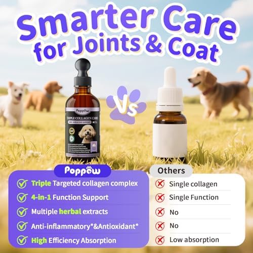 12-in-1 Collagen for Dogs - Triple Liquid Collagen for Dogs