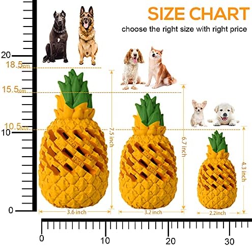 Indestructible Pineapple Dog Toy - Large Aggressive Chewers Training