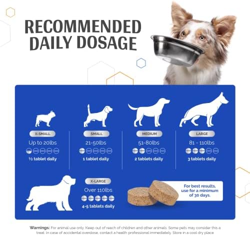 TopDog Health GlycanAid HA Advanced Joint Nutrition for Dogs (60 Chewable Tablets) Made in USA with USA Ingredients: Glucosamine HCL, Chondroitin, Hyaluronic Acid, MSM