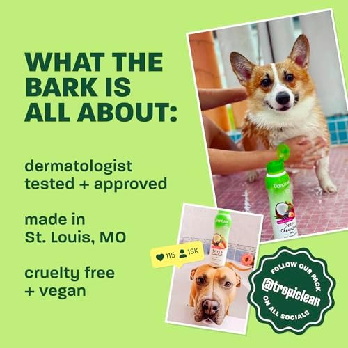 TropiClean Itch Relief Dog Shampoo, Pineapple Scent, 20oz