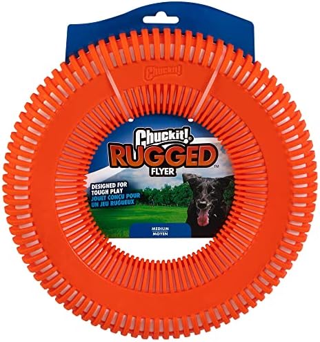 Chuckit! Rugged Flyer Dog Toy, Medium, Assorted Colors
