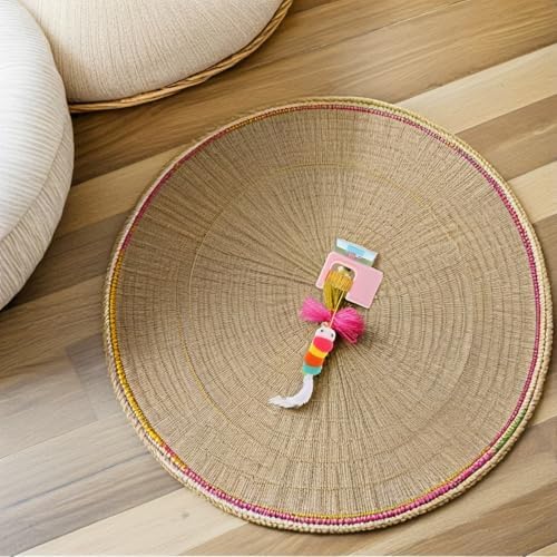 LALAFINA Smart Retractable Electric Cat Teaser for Kittens, Pink Hanging