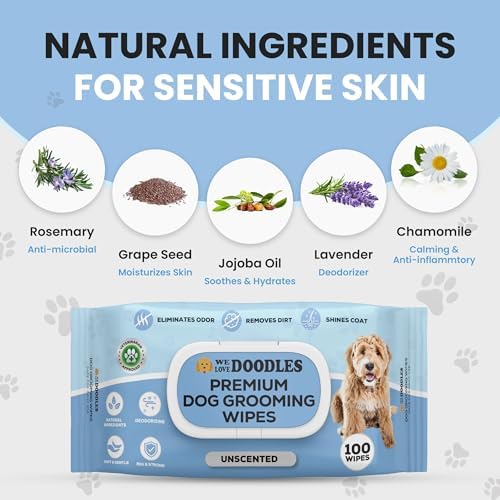 Dog Wipes, Deodorizing & Cleaning, Unscented, Made in USA, 400 Count