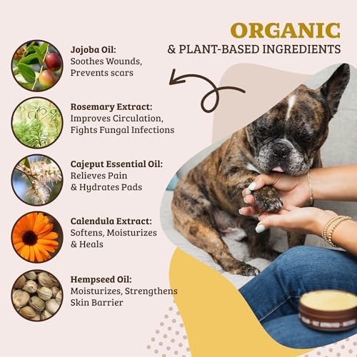 Natural Dog Company Paw Soother Dog Paw Balm – 1 oz Tin