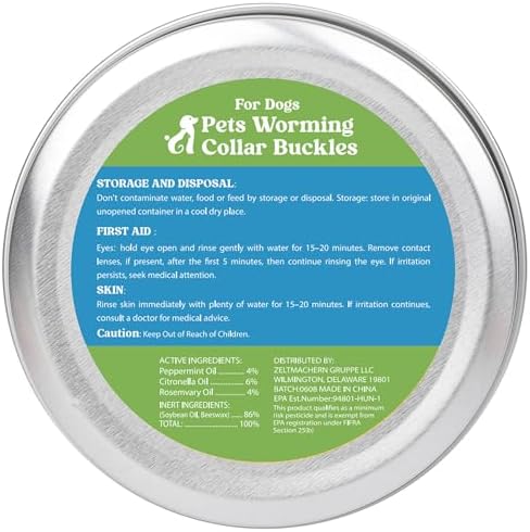 Natural Dog Tag for Flea & Tick Repels Waterproof Collar Pendant