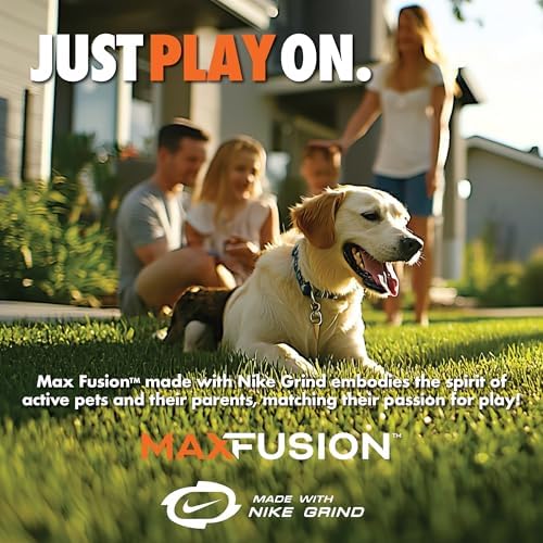 Max Fusion Twisted Dog Toy, Large, Tie Dye, Made with Nike Grind