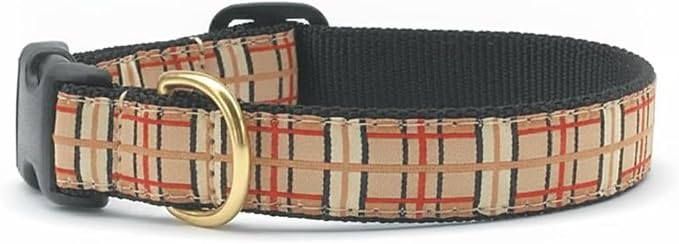 'Up Country Plaid Dog Collar Wide 1 UPC – C – L – Large