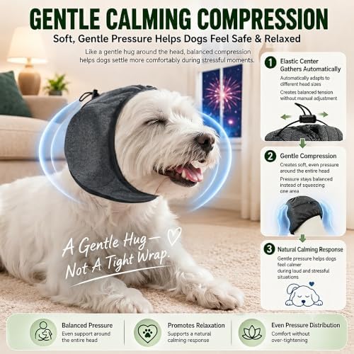 Noise Cancelling Dog Ear Covers: Calms 99.5% of Dogs During Thunderstorms