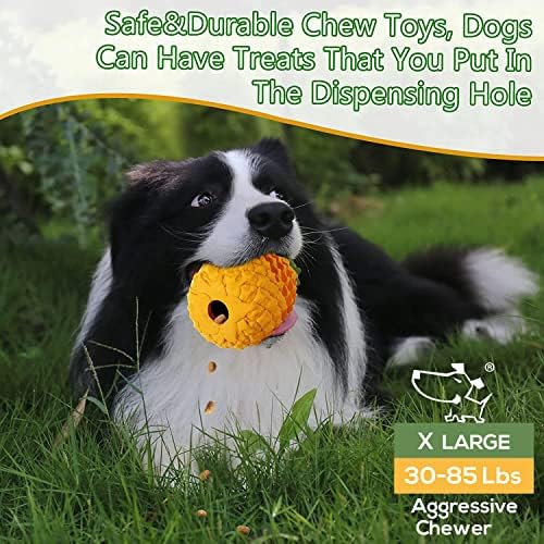 Indestructible Pineapple Dog Toy - Gaint Aggressive Chewers Training