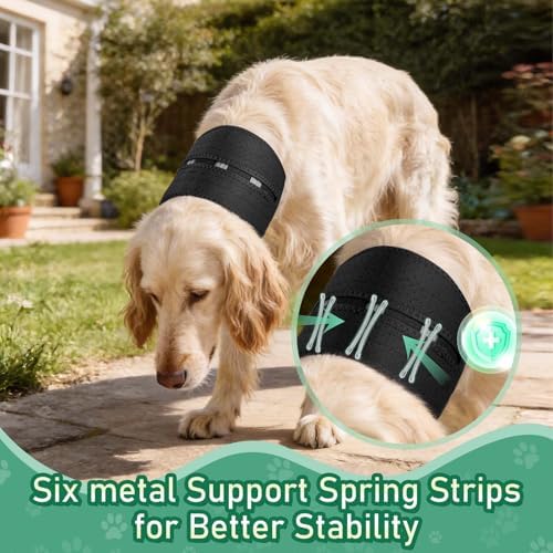 OHCOZZY Dog Neck Brace with Support Strips, Soft Breathable Cervical Collar for Neck Pain Relief & Vertebral Sprains, Adjustable Dog Neck Support for Dogs Pets(XL)