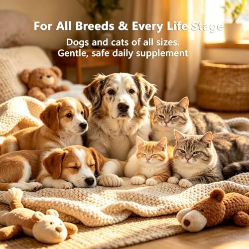Brewers Yeast Powder for Dogs & Cats – with B Vitamins, Amino Acids & Natural Enzymes for Skin, Coat, Appetite & Digestive Support – Pet Supplement for All Breeds, 4 oz
