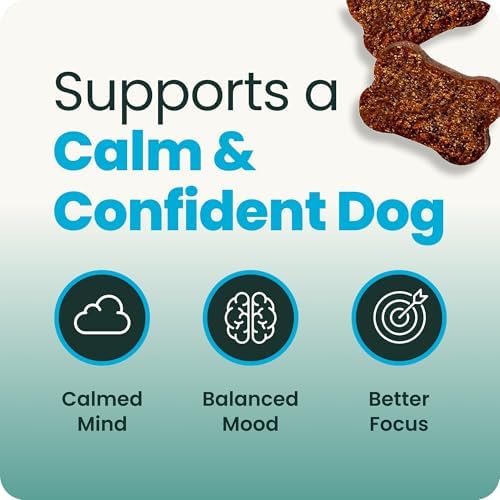 VetriScience Calm & Confident Chews for Dogs, Bacon, 120 Count