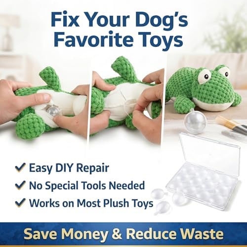 Premium Dog Squeaker Replacement 24 Pack – Squeakers for Dog Toys, 35mm Sizes, DIY Pet Toy Repair Insert, Replacement Squeaky Noise Maker