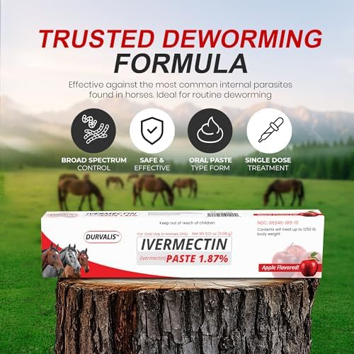 Ivermectin Horse Paste 1.87% Dewormer, 6.08g Syringe (3 Pack)