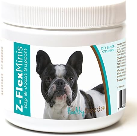 Healthy Breeds French Bulldog Z-Flex Minis Hip and Joint Support Soft Chews 60 Count
