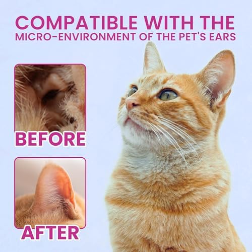 Ear Cleanser 150ml/5 fl.oz for Dogs Cats and Livestock Gentle Cleansing and Soothing Ears 2 Bottle Set
