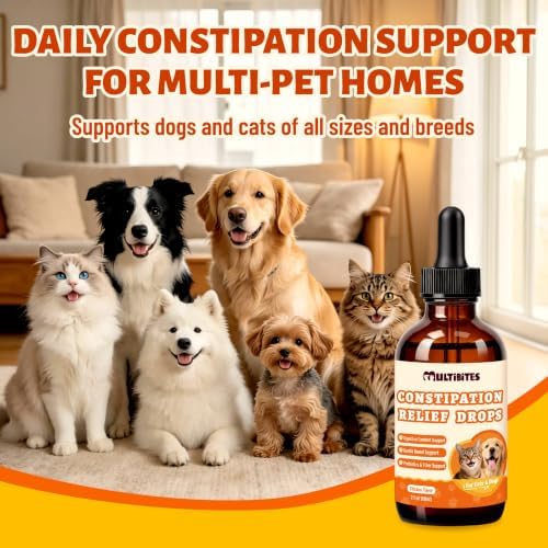 Cat & Dog Probiotics for Constipation Relief & Gut Health 2fl oz