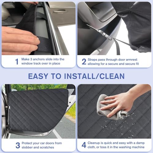 2-Pack Dog Car Door Protector for VW Volkswagen Tiguan 2018-2025