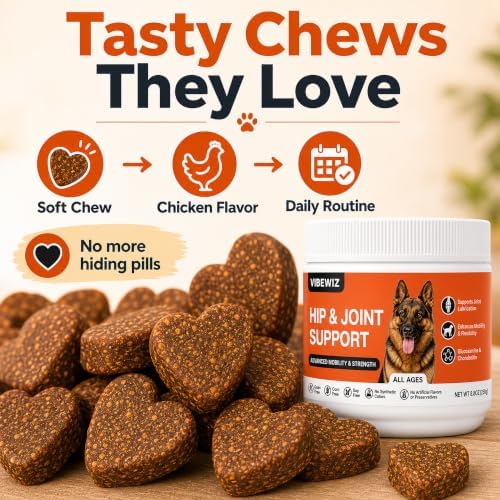 Dog Hip and Joint Supplement, 7-in-1, Mobility and Cartilage, 100ct