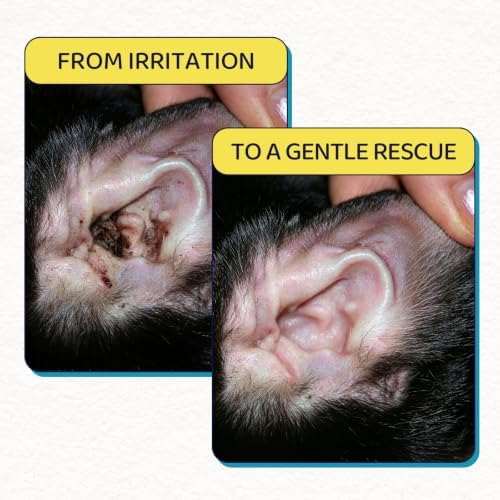 Dog Ear Cleaner, Natural Ear Drops for Dogs, 60-Day Servings