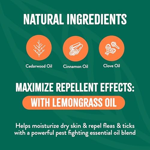 TropiClean Flea and Tick Shampoo & Spray for Dogs, Protect & Repel, 2 Pack