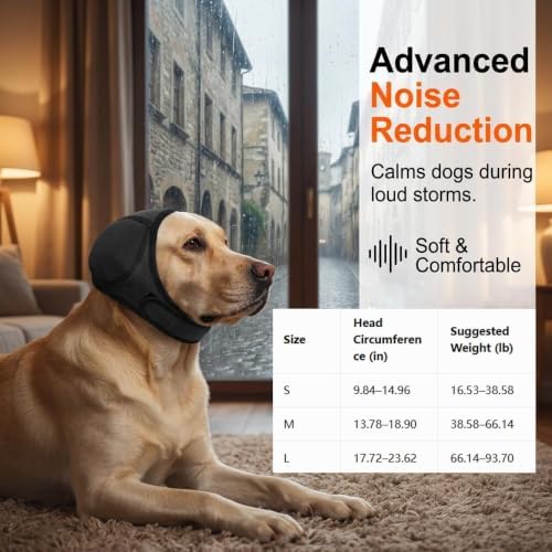 Dog Ear Muffs Noise Protection, Adjustable Noise Cancelling Ear Wrap